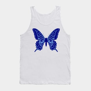 Butterfly, blue Tank Top